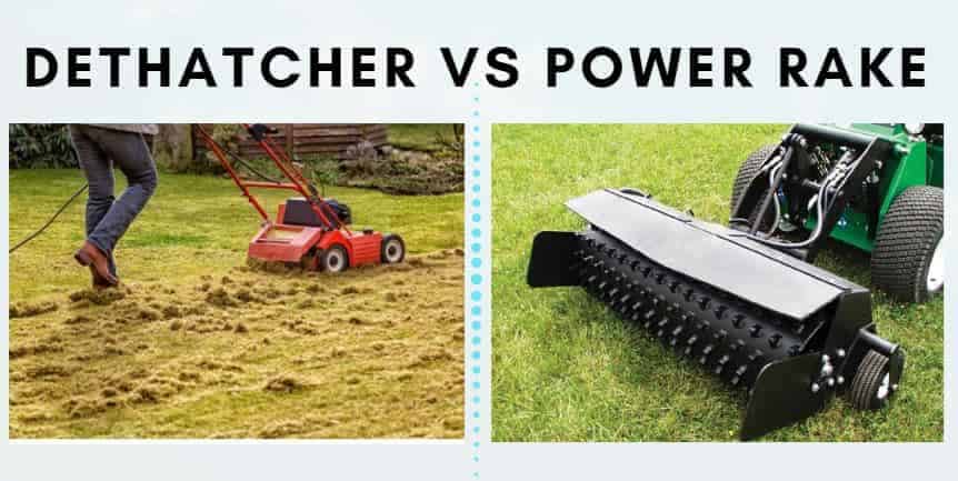 Power rake vs dethatcher - what's the difference