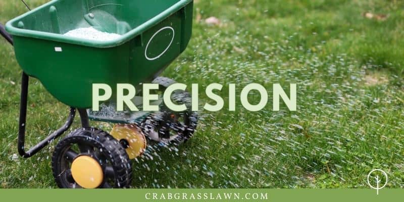 Fertilizer spreader precision