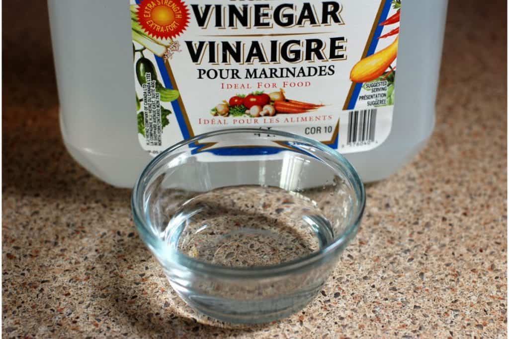 vinegar solution for clover