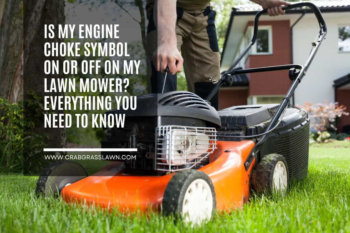 lawn mower choke symbol on off